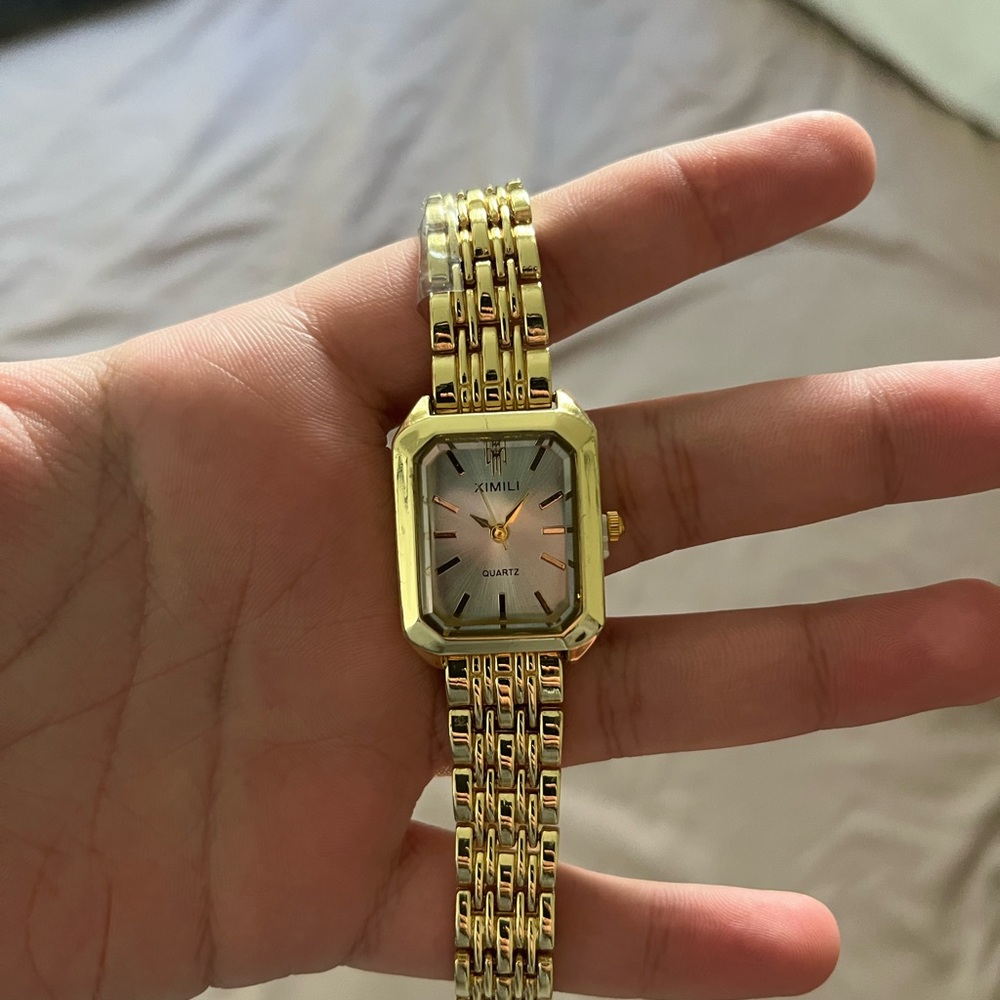 Gold Quartz Watch